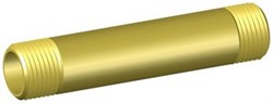 Nippelrør 2" x 200 mm Messing